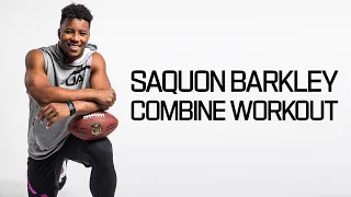 Saquon Barkley's Ridiculous Workout 💪| 2018 NFL Combine Highlights