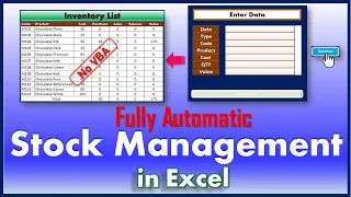 Stock Management in Excel (Hindi) | Inventory Management in Excel | Stock Maintain in Excel