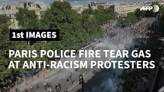 Police fire tear gas, block exit at anti-racism demonstration in Paris | AFP