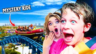 WOULD YOU RIDE THIS FOR $1000? Theme Park Rollercoasters Challenge w/The Norris Nuts