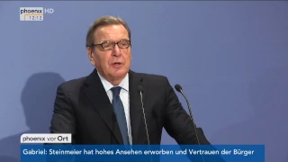 Gauck-Nachfolge: Gerhard Schröder zur Steinmeier-Nominierung am 14.11.2016