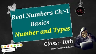 Real number | 10th Class Chapter 1 NCERT solution | Types of Number   Exercise 1.1 #maths