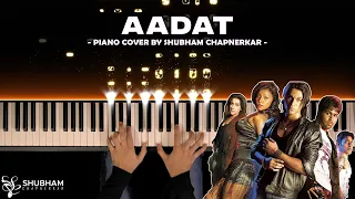 Aadat - Atif Aslam | Juda Ho Ke Bhi | (Piano Cover)