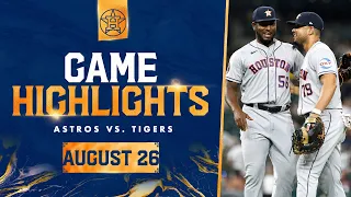 Astros vs. Tigers Game Highlights (8/26/23) | MLB Highlights