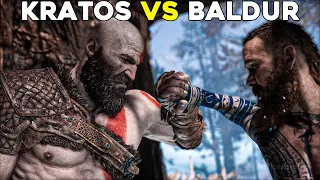 GOD OF WAR PC Kratos Vs Baldur Boss Fight Gameplay 4K ULTRA HD