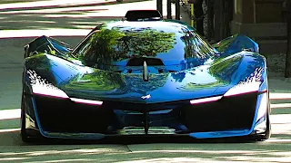 Spectacular Hydrogen Spaceship on the Road:  NEW ALPINE ALPENGLOW HY4 Concept @ Villa d'Este 2024