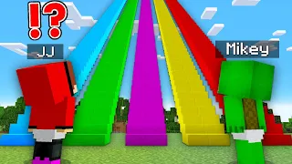 IF YOU CHOOSE THE WRONG STAIR, YOU DIE! Baby JJ and Mikey SECRET STAIRS in Minecraft challenge Maize