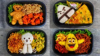 4 CARA MEMBUAT DAN MENATA NASI BENTO UNTUK BEKAL SEKOLAH ANAK