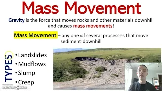 Mass Movements: Landslides, Mudflows, Slump, and Creep