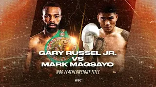 MARK MAGSAYO training vs GARY RUSSEL