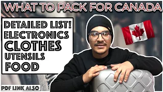 Packing for Canada | What to pack as an international student | Full list