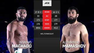 Ирвинг Ромеро Мачадо vs. Алтынбек Мамашов | Irwing Romero Machado vs. Altynbek Mamashev | ACA 136