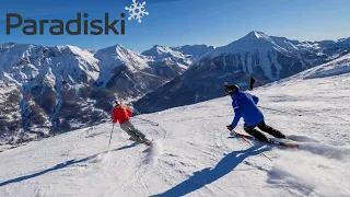 Ski ASMR -  Les Arcs  to  La Plagne  FULL Ski trip !  Paradiski Ski area ! French Alps 🇫🇷