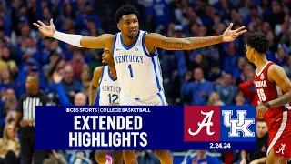 No. 13 Alabama at No. 17 Kentucky: College Basketball Highlights | CBS Sports