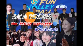 MOMEN !! GALA DINNER tim RED SPARK || bikin betah tinggal di INDONESIA