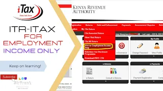 How to file income tax returns | ITR for employment income only by Franklyne Abung'ana