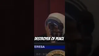 Mother Teresa Tells What The Greatest Destroyer Of Peace Today Is #shorts