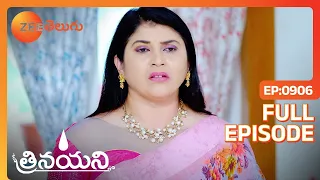 Vishalakshi Cures Sumana's Stomach Pain - Trinayani Serial - Aashika - Full Ep 906 - Zee Telugu