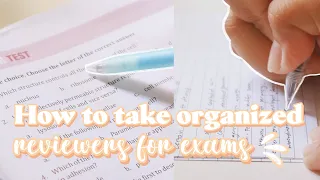 HOW TO TAKE ORGANIZED REVIEWERS FOR EXAMS I Tips to make your reviewers ft. UPDF