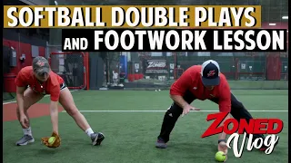 Softball Double Play and Footwork Lesson | ft. Duke Baxter