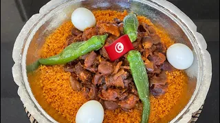 كسكسي تونسي بالقديد و الفول بأسهل و ابسط طريقة و بنة ولا اروع couscous tunisien au kadid