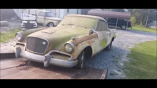 BARN FIND!! RARE 1956 STUDEBAKER GOLDEN HAWK, I CAN'T BELIEVE I FOUND ANOTHER ONE!!!!