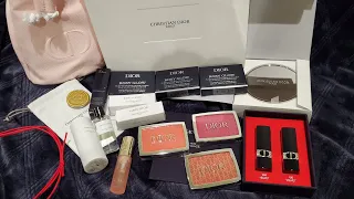 Dior Beauty Unboxing & Arm Swatches / Rosy Glow / CDP Candle Stand / GWP