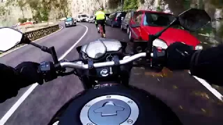 Yamaha MT-03 vs Honda CBR500R  way to Positano, Italy