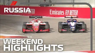 Formula 3 Round 8 Highlights | 2019 Russian Grand Prix