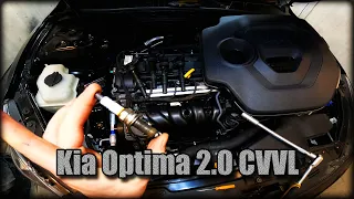 Как заменить свечи зажигания Kia Optima 2.0 CVVL