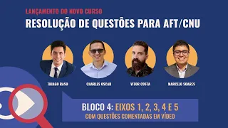 Lançamento "Revisão por QUESTÕES para AFT" | CNU CONCURSO NACIONAL UNIFICADO 2024 | Bloco 4 - AFT