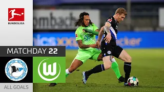 Wolfsburg on Fire! 6th straight clean sheet | Bielefeld - VfL Wolfsburg | 0-3 | All Goals | MD 22