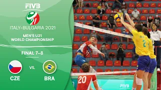 CZE vs. BRA - Final 7-8 | Full Game | Men's U21 Volleyball World Champs 2021