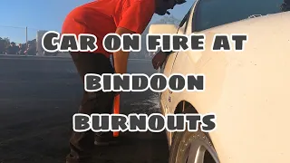 2 high powered Australian V8 burnout car’s