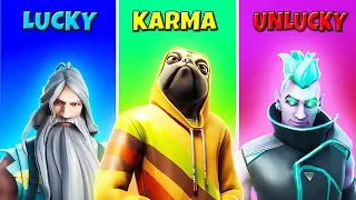 LUCKY vs KARMA vs UNLUCKY - Fortnite Battle Royale (Season X) #13