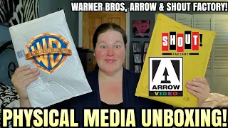 ANOTHER PHYSICAL MEDIA UNBOXING!!! Warner Bros, Arrow & Shout Factory Packages Have Arrived!