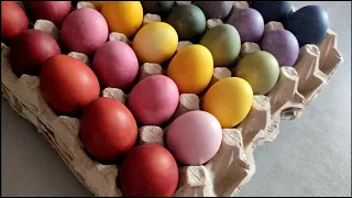 Яйца на Пасху НАТУРАЛЬНЫЕ КРАСИТЕЛИ/ БЕЗ ХИМИИ
