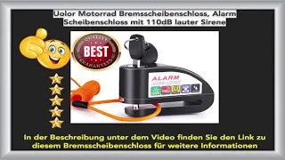 Bremsscheibenschloss Motorrad mit Alarm Test 2019 🏽👉🏾Bremsscheibenschloss für Fahrrad 2020 Video🆕