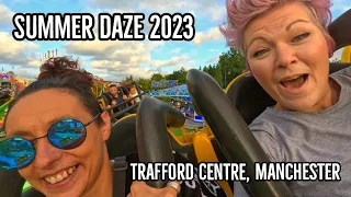 Summer Daze 2023 Funfair Vlog | Trafford Centre Manchester #TCSummerDaze #funfair  #vlog #onride