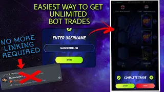 EASIEST WAY TO GET UNLIMITED BOT TRADES || NO *ACCOUNT LINKING*, VERIFICATION REQUIRED || Madfut 22