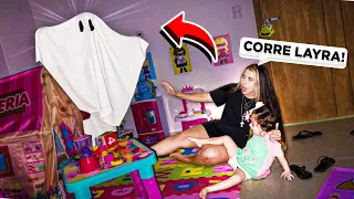 O FANTASMA APARECEU NA BRINQUEDOTECA DA MINHA IRMÃZINHA E QUASE PEGOU NÓS!