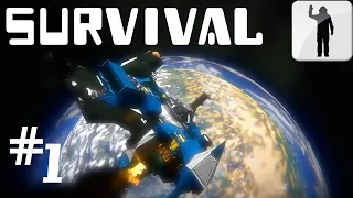 FREE FALL TO EARTH | Space Engineers Survival | Episode 1