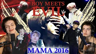 Reacting to ENTIRE BTS MAMA 2016 Performance (after the Boy Meets Evil Dance hooked me)