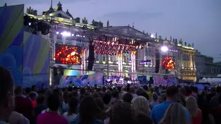 David Foster at concert dedicated to Russian Navy on Palace Square, SPB, Sun July 24th, 2016 part 1
