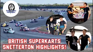 British SuperKart racing club 2022 Snetterton Highlights show! | Hedge Works Motorsport |