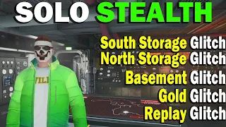 *SOLO STEALTH* Cayo Perico Heist Finals With Gold Glitch and Replay Glitch