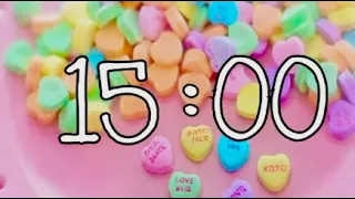 Valentine’s Day ❤️ 15 Minute Countdown Timer With Music 🎵