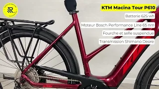 Vélo électrique tout chemin KTM Macina Tour P610, Bosch Shimano, grande autonomie, reconditionné