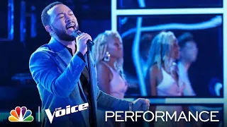 Coach John Legend Performs His Song "Wild" - The Voice Live Top 9 Results 2020