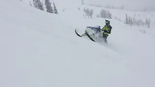 Deep snow 2018 Polaris Axys Hill Climb